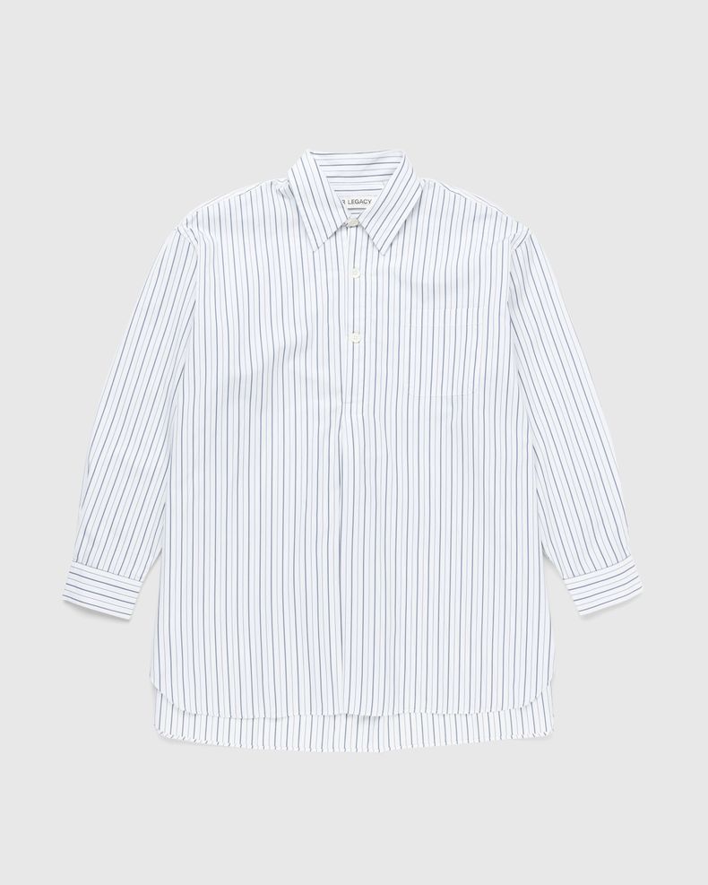 Our Legacy – Popover Shirt Olympic White Stripe